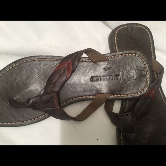 JACQUES LOUP CANNES LEATHER LADIES SHOES SANDALS - Picture 5 of 5